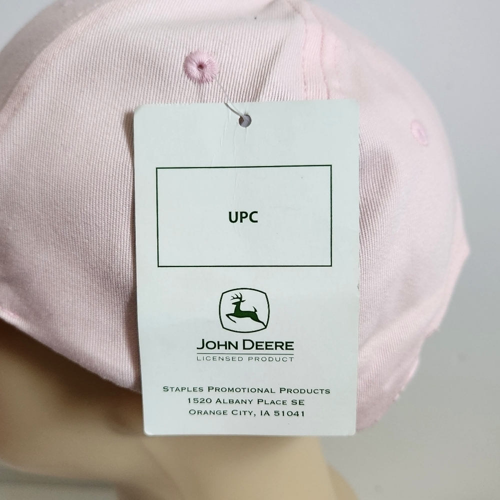 John Deere Soft Pink Baseball Hat Cap NWT - Picture 13 of 15
